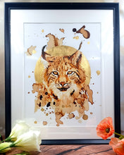 Lade das Bild in den Galerie-Viewer, Luchs in Kaffee - Kunstdruck - Vincent
