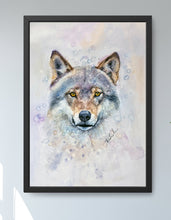 Lade das Bild in den Galerie-Viewer, Wolf in Aquarell - Kunstdruck - Wolf Luke

