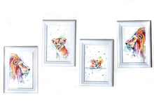 Lade das Bild in den Galerie-Viewer, Löwenfamilie in Aquarell - Set - Kunstdruck
